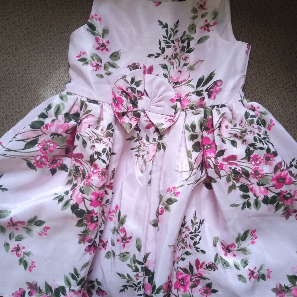 Floral Pink Kids Dress